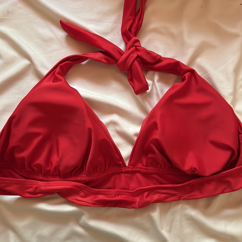 Red Bikini Top Size XL - Picture 4 of 5